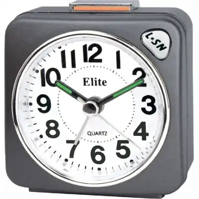 Elite Sveglia Silent Con Luce E Snooze - Antracite - Silent Alarm Clock With Light And Snooze - Grey (RS7150_G) Unisex WATCHES