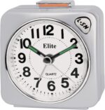 ELITE Sveglia silent con luce e snooze - ARGENTO - Silent alarm clock with light and snooze - SILVER (RS7150_S) Unisex WATCHES