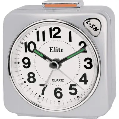 Elite Sveglia Silent Con Luce E Snooze - Argento - Silent Alarm Clock With Light And Snooze - Silver (RS7150_S) Unisex WATCHES