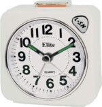 ELITE Sveglia silent con luce e snooze - BIANCO - Silent alarm clock with light and snooze - WHITE (RS7150_W) Unisex WATCHES