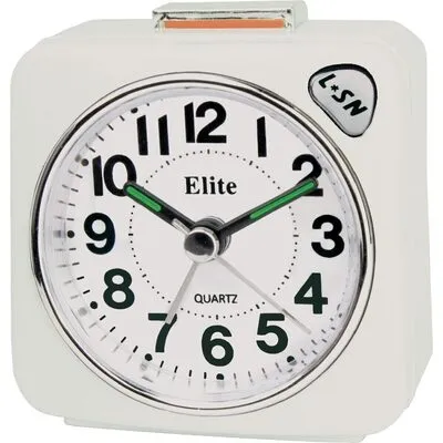Elite Sveglia Silent Con Luce E Snooze - Bianco - Silent Alarm Clock With Light And Snooze - White (RS7150_W) Unisex WATCHES