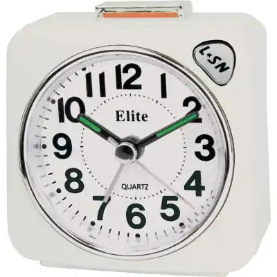 Elite Sveglia Silent Con Luce E Snooze - Bianco - Silent Alarm Clock With Light And Snooze - White (RS7150_W) Unisex WATCHES