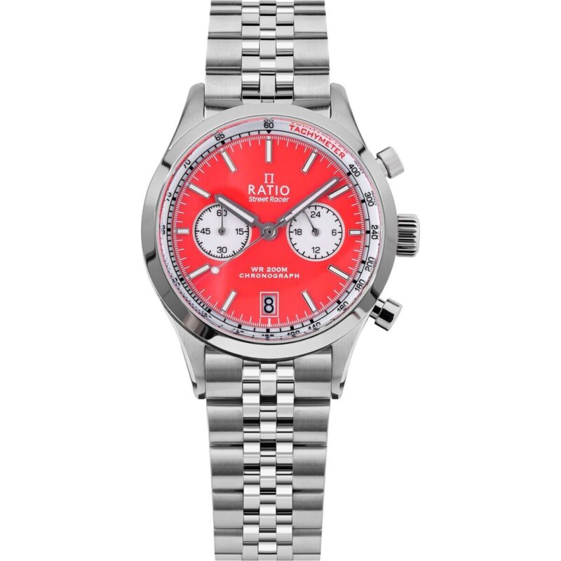 Ratio Street Racer Chronograph RTC015 200M Red Reverse Panda Dial Limited Edition Watch