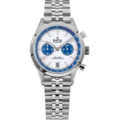Ratio Street Racer Chronograph RTC024 200M Blue Panda Dial Limited Edition Watch
