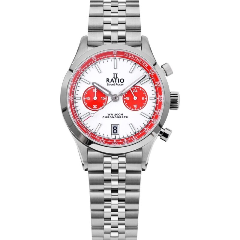 Ratio Street Racer Chronograph RTC025 200M Red Panda Dial Limited Edition Watch