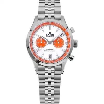 Ratio Street Racer Chronograph RTC026 200M Orange Panda Dial Limited Edition Watch