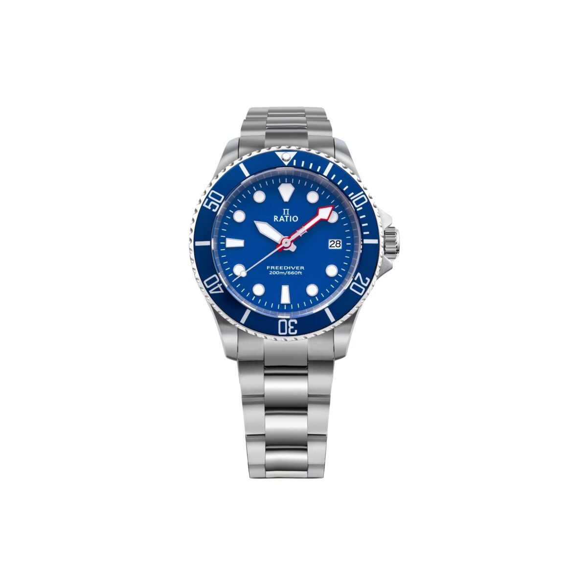 Ratio FreeDiver Sapphire Stainless Steel Blue Dial Quartz RTF033 200M Men's Watch