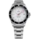 Ratio Freediver Sapphire Stainless Steel White Dial Automatic Rtf047 200m Men's Watch