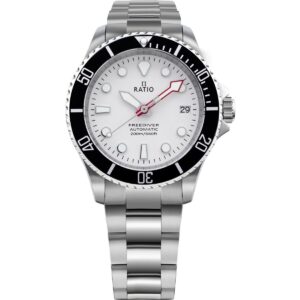 Ratio FreeDiver Sapphire Stainless Steel White Dial Automatic RTF047 200M Men's Watch