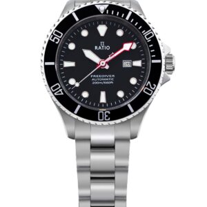 Ratio FreeDiver Sapphire Stainless Steel Black Dial Automatic RTFL831 200M Women's Watch