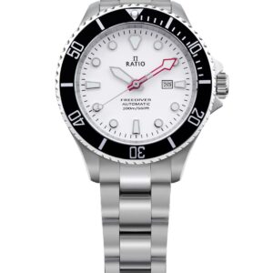 Ratio FreeDiver Sapphire Stainless Steel White Dial Automatic RTFL833 200M Women's Watch