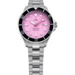 Ratio FreeDiver Sapphire Stainless Steel Candy Pink Dial Automatic RTFL839 200M Women's Watch