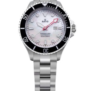Ratio FreeDiver Sapphire Stainless Steel White Mother Of Pearl Dial Automatic RTFL841 200M Women's Watch