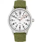 Ratio Quest Men's Field Watch Sapphire Canvas Strap Quartz RTQ027 100M Lewis And Clark Edition