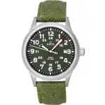 Ratio Quest Men's Field Watch Sapphire Canvas Strap Khaki Green Dial Quartz RTQ029 100M Lewis And Clark Edition