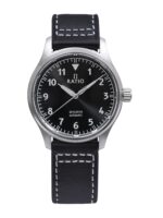Ratio Skysurfer Pilot Black Sunray Dial Leather Automatic RTS305 200M Men's Watch