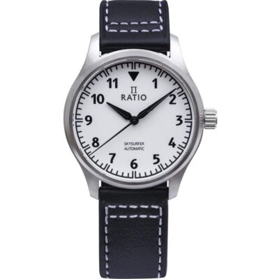 Ratio Skysurfer Pilot Full Luminous Dial Leather Automatic RTS307 200M Men's Watch