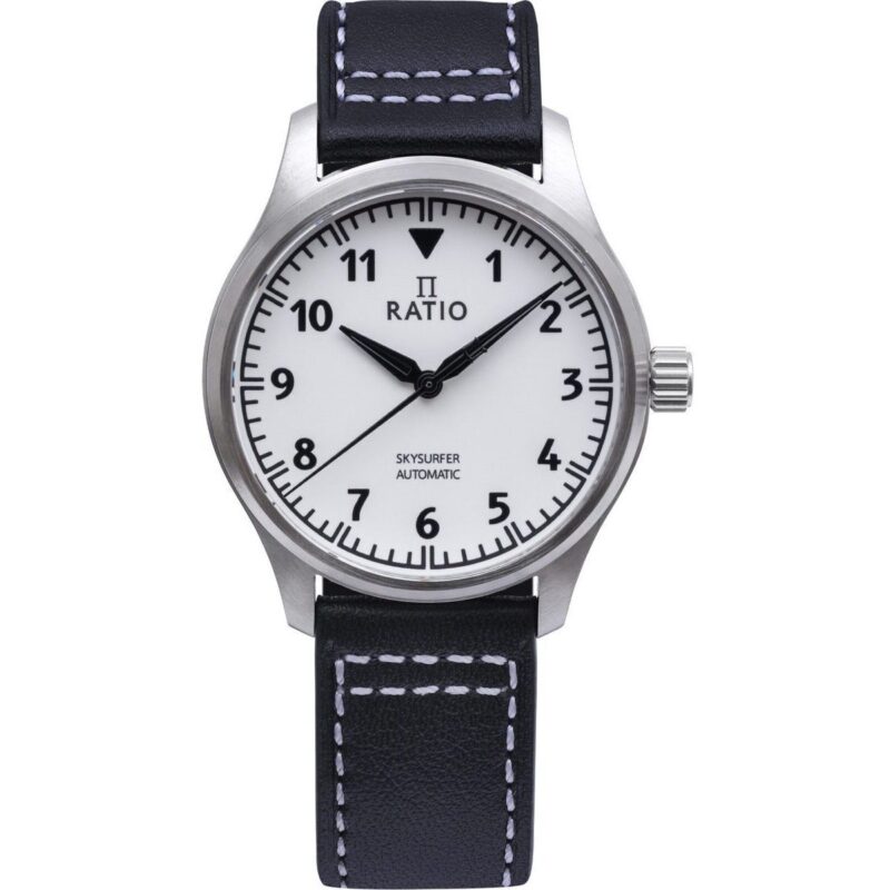 Ratio Skysurfer Pilot Full Luminous Dial Leather Automatic RTS307 200M Men's Watch