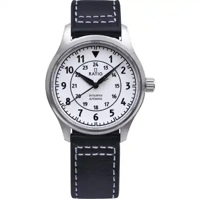 Ratio Skysurfer Pilot Full Luminous Dial Leather Automatic RTS316 200M Men's Watch