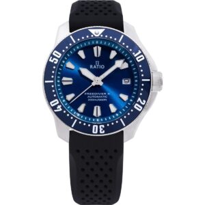 Ratio FreeDiver X Ocean Blue With Blue Ceramic Inlay Automatic RTX003 200M Men's Watch