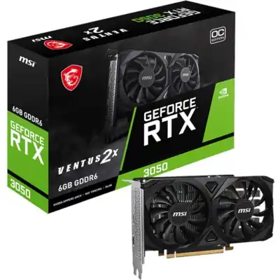 MSI GeForce RTX 3050 VENTUS 2X E 6GB OC Graphics Card