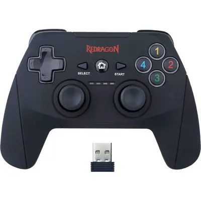 Redragon HARROW Wireless X/D-input(Digital/Analog) PC Controller - Black