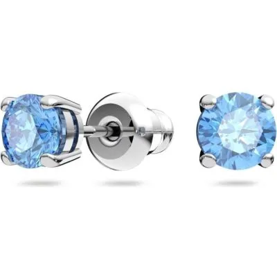 Swarovski Una Rhodium Plated And Zirconia Necklace And Earrings Set 5480485 For Women