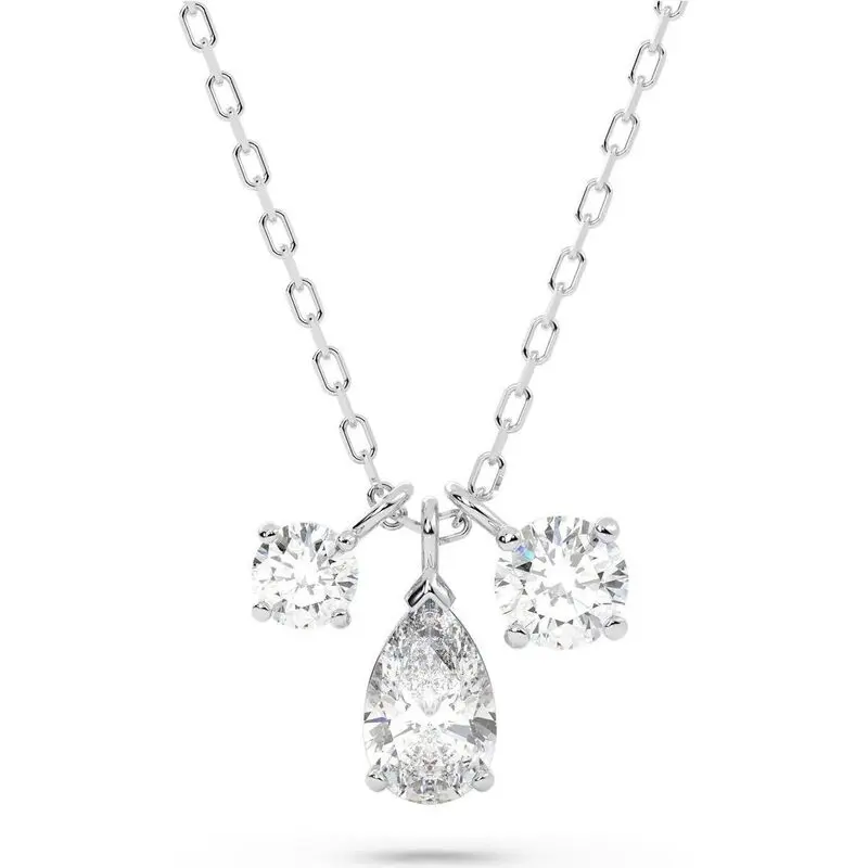 Swarovski Mesmera Rhodium Plated And Zirconia Pendant 5571077 For Women