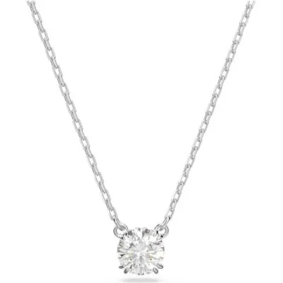 Swarovski Stilla Rhodium Plated And Zirconia Pendant 5636706 For Women
