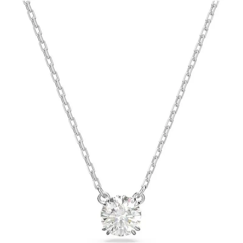 Swarovski Stilla Rhodium Plated And Zirconia Pendant 5636706 For Women