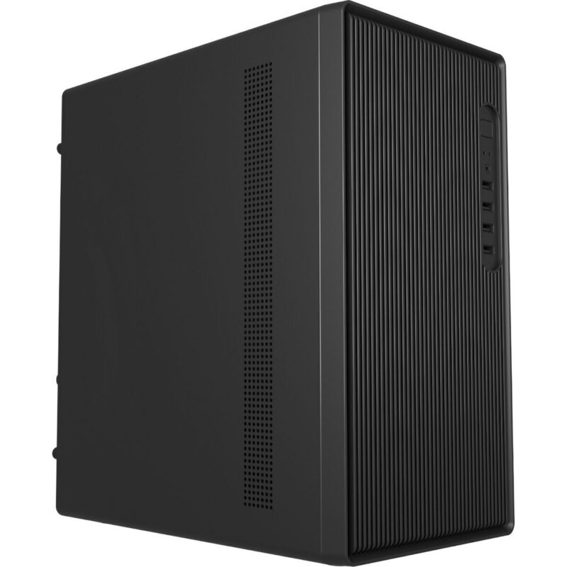 FSP S120 M-ATX Mid Tower Desktop Chassis - Black