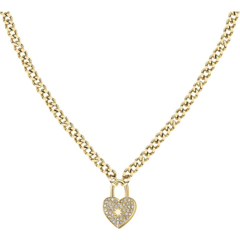 Morellato Abbraccio Gold Tone Stainless Steel Necklace SABG25 For Women