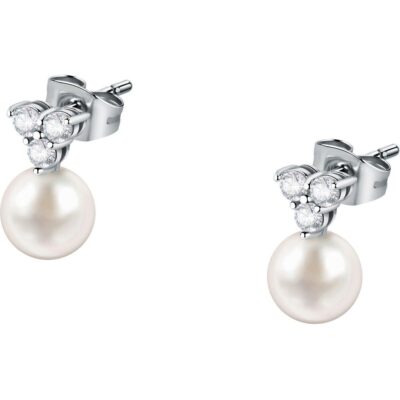 Morellato Perla Silver Tone Earrings SAER52 For Women