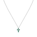 Morellato Tesori Necklace With Green Cross SAIW214 For Women