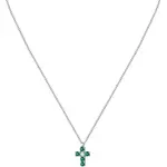 Morellato Tesori Necklace With Green Cross SAIW214 For Women