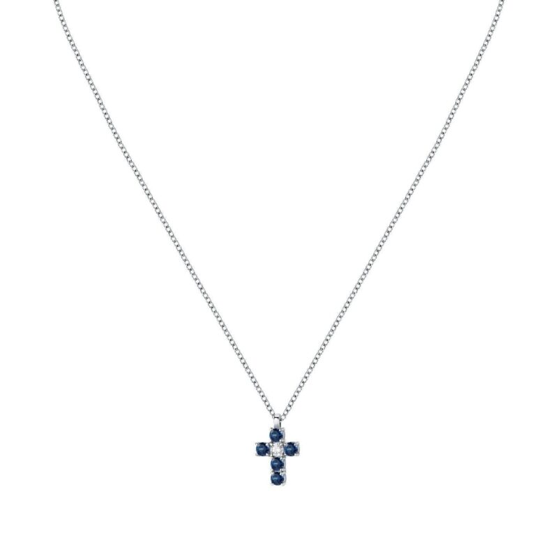 Morellato Tesori Necklace With Blue Cross SAIW216 For Women