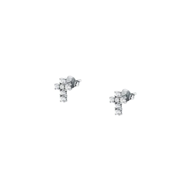 Morellato Tesori Earrings With White Cross SAIW217 For Women