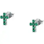 Morellato Tesori Earrings With Green Cross SAIW218 For Women