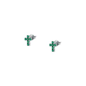 Morellato Tesori Earrings With Green Cross SAIW218 For Women