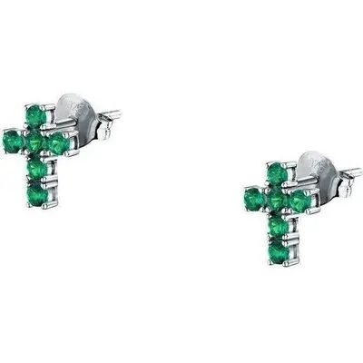 Morellato Tesori Earrings With Green Cross SAIW218 For Women