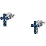 Morellato Tesori Earrings With Blue Cross SAIW219 For Women