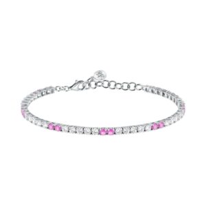 Morellato Tesori Bracelet With White And Pink Stones SAIW227 For Women