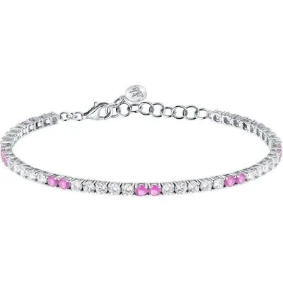 Morellato Tesori Bracelet With White And Pink Stones SAIW227 For Women