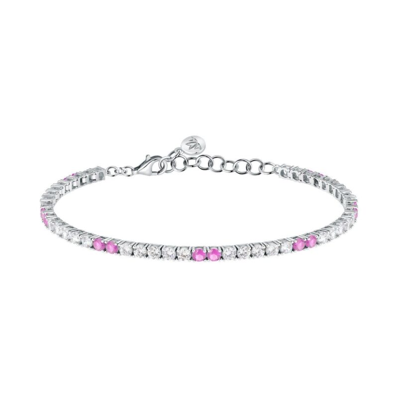 Morellato Tesori Bracelet With White And Pink Stones SAIW227 For Women
