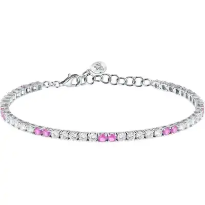 Morellato Tesori Bracelet With White And Pink Stones SAIW227 For Women