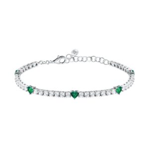 Morellato Tesori Bracelet With Green Hearts SAIW235 For Women