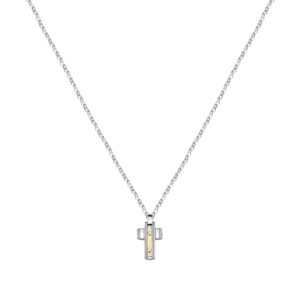 Morellato Gold Stainless Steel And 750 Gold Necklace SATM02 For Men