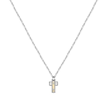 Morellato Gold Stainless Steel And 750 Gold Necklace SATM02 For Men