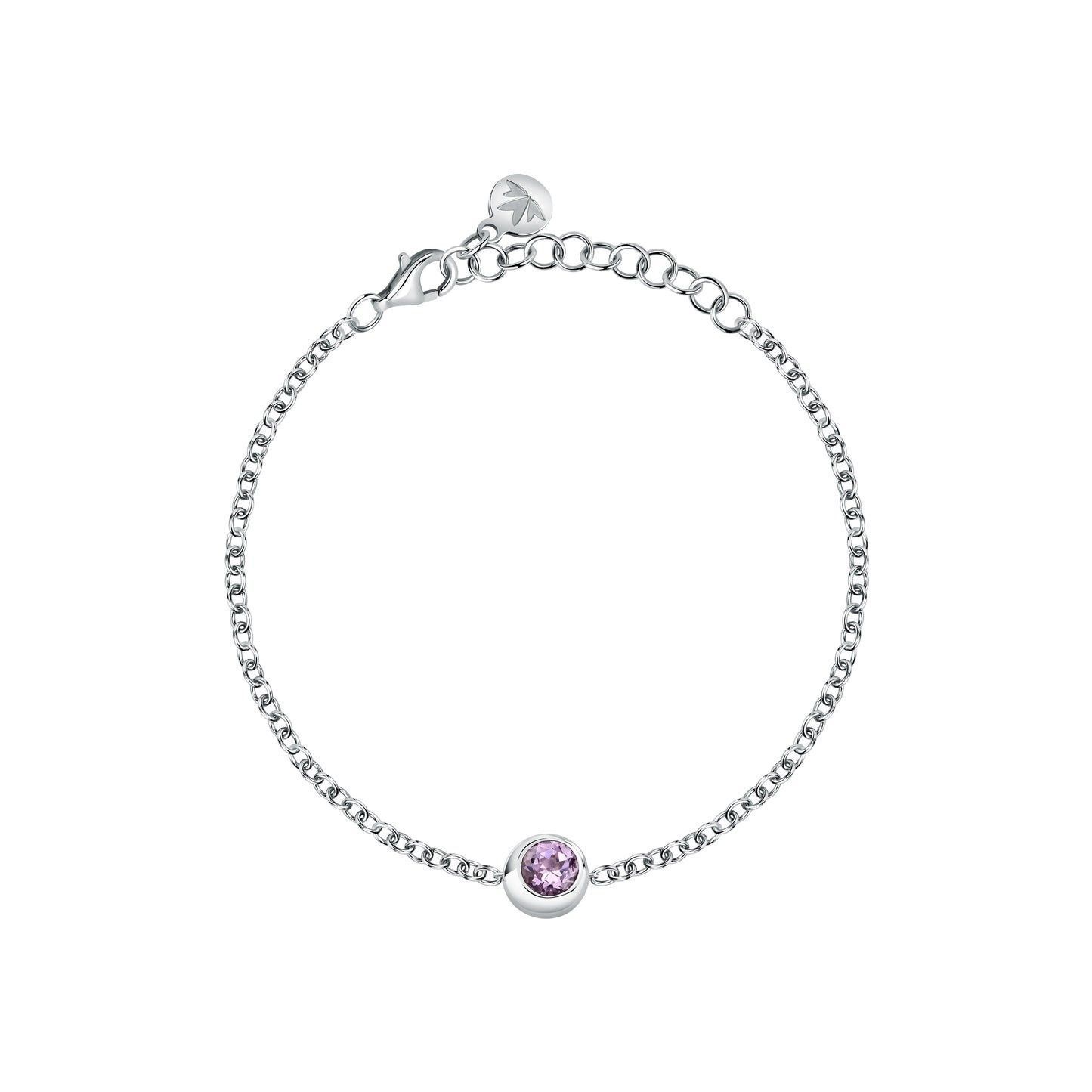 Morellato Tesori Eterni Bracelet With Purple Stone SAXN15 For Women 1 Morellato Tesori Eterni Bracelet With Purple Stone SAXN15 For Women