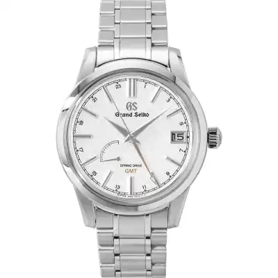 Grand Seiko Elegance GMT Stainless Steel Silver Dial Automatic SBGE269G 100M Men's Watch